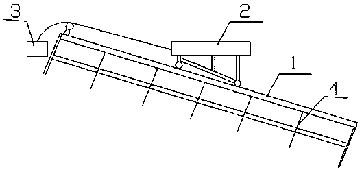 Incline hoist transportation system for subway construction and setup method thereof