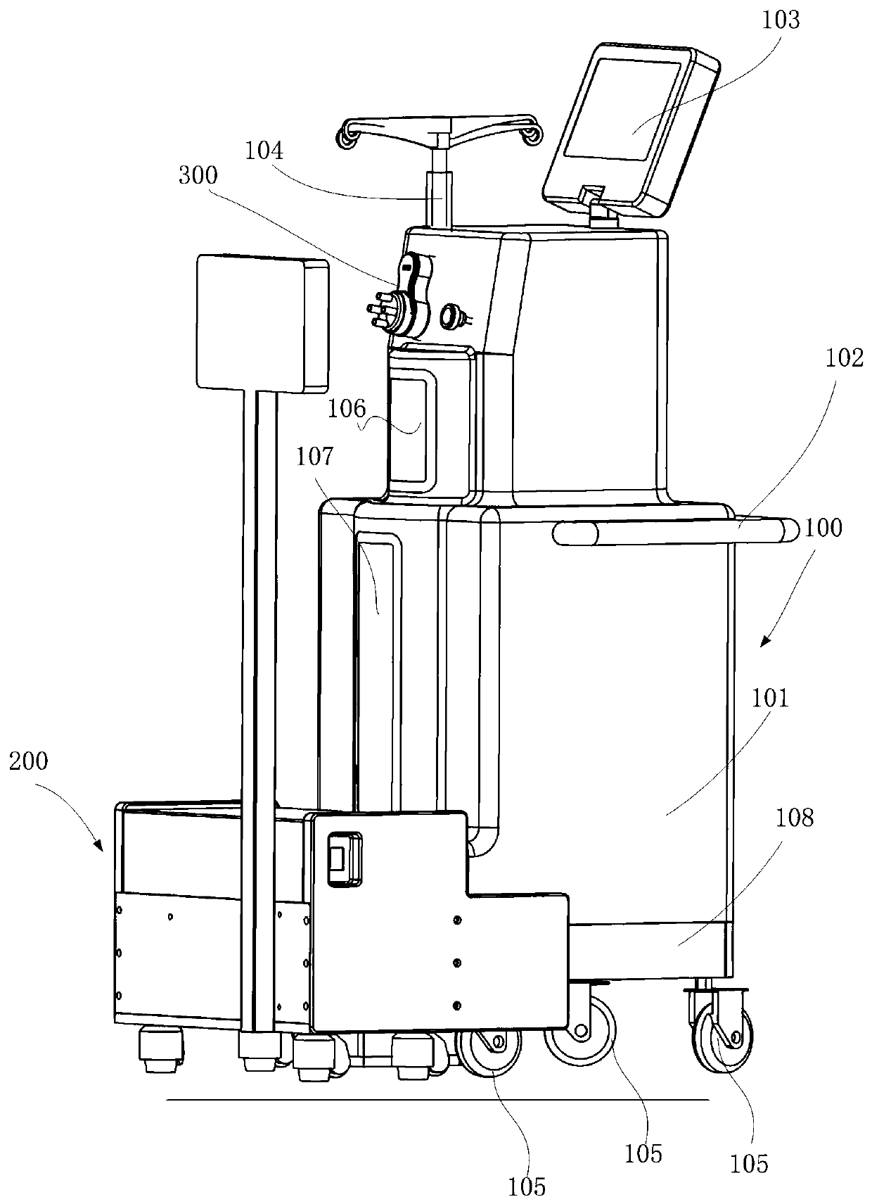 Waste collecting equipment and waste collecting and treatment system