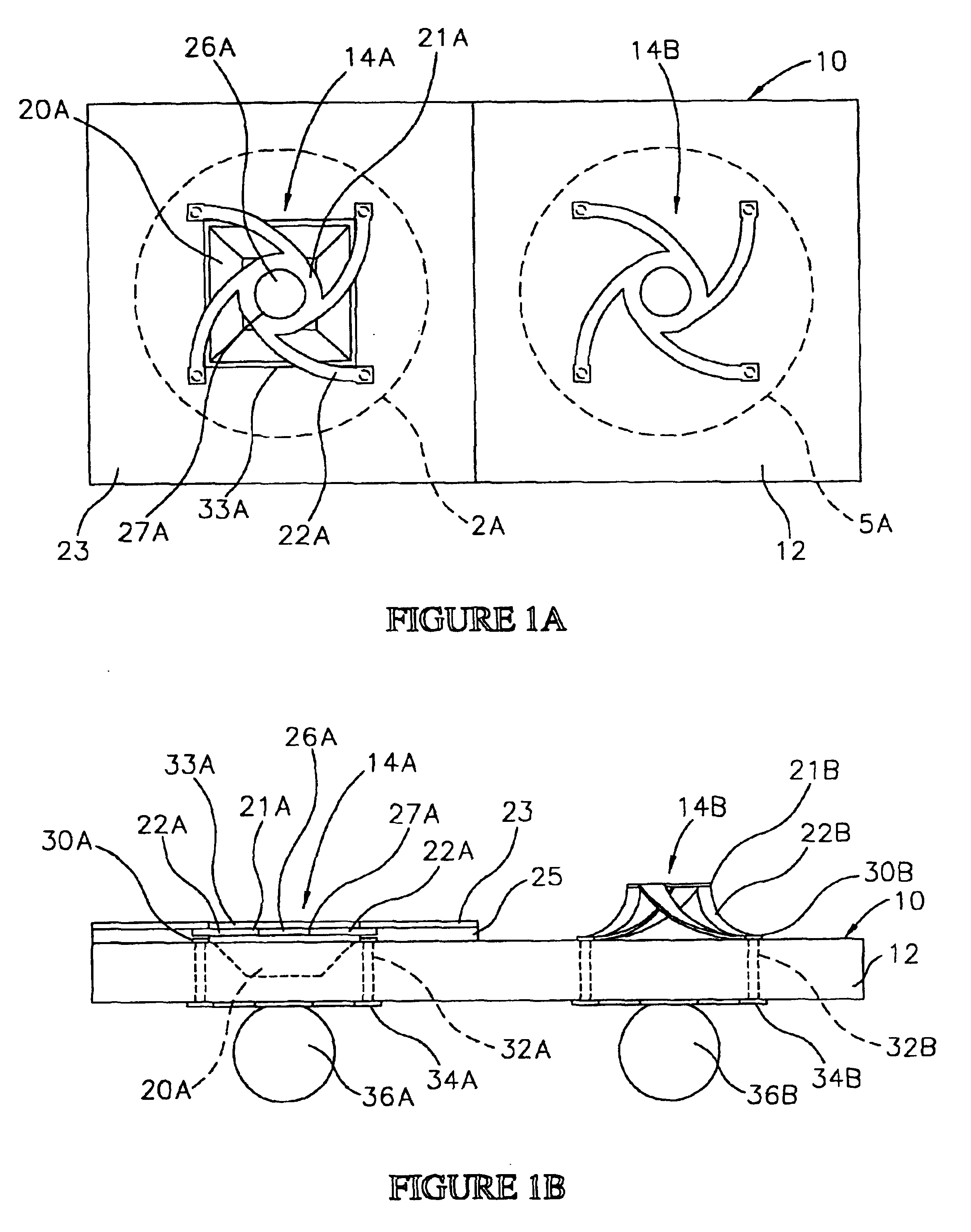 Test interconnect having suspended contacts for bumped semiconductor components
