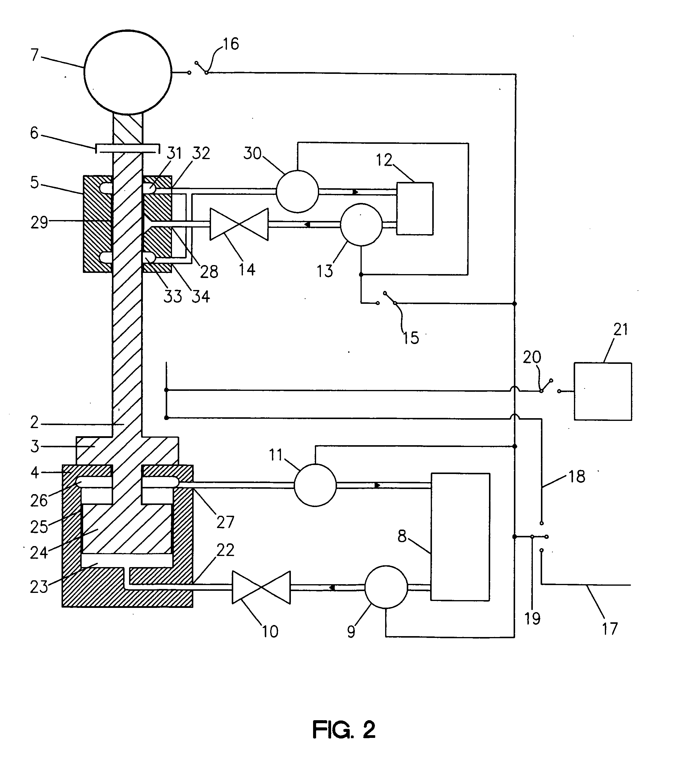 Vertical hydraulically suspended armature generator