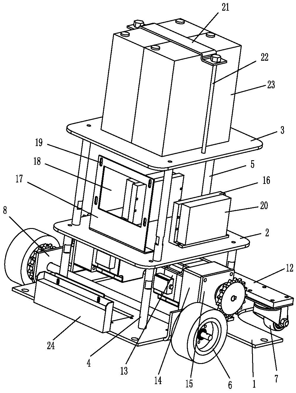 Stability Control and Motion System of Roller Service Robot