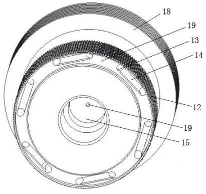 An integral axially rotating oscillating heat pipe grinding wheel and its manufacturing method