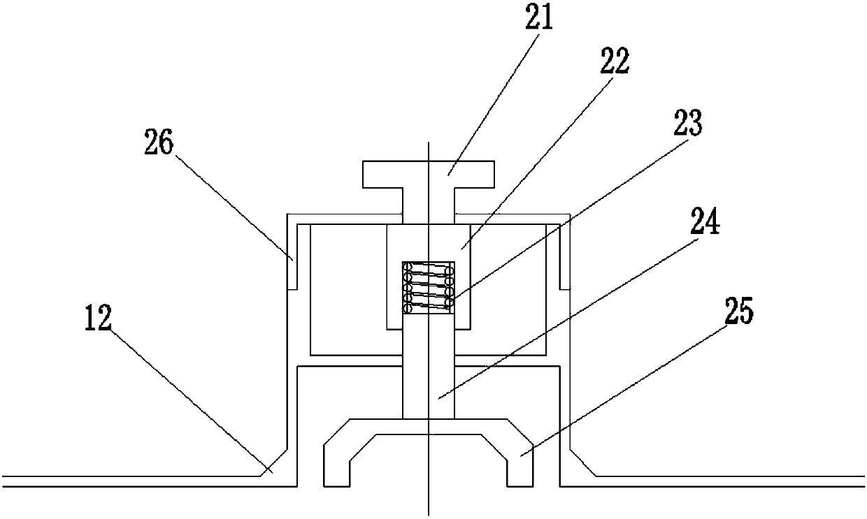 Set square provided with pressing key type sucker and used for teaching