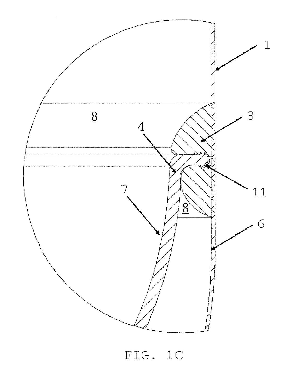 Expansion tank with improved single diaphragm