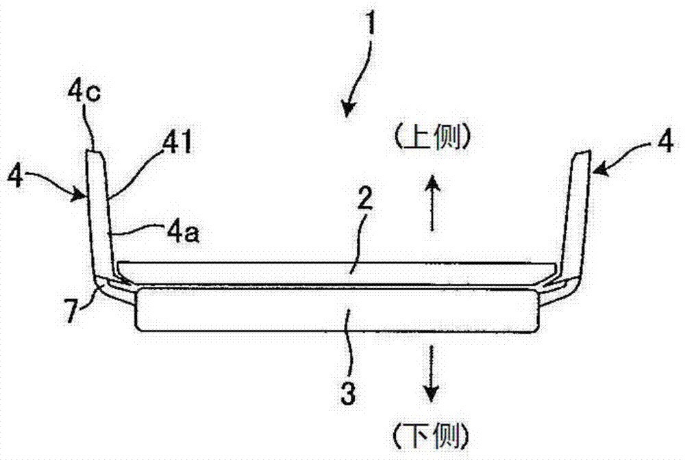 Structure of side part of bed