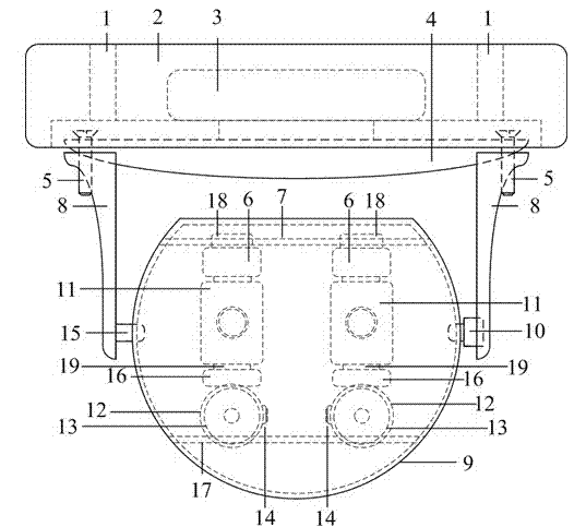 Binocular camera fire detection and positioning device and fire positioning method thereof