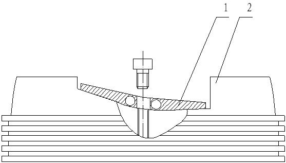 Blade locating structure of small-sized wind power generator