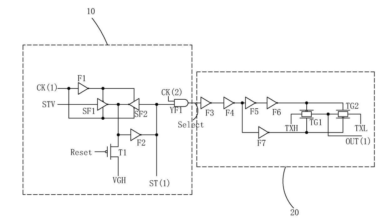 Driver circuit for touch panel