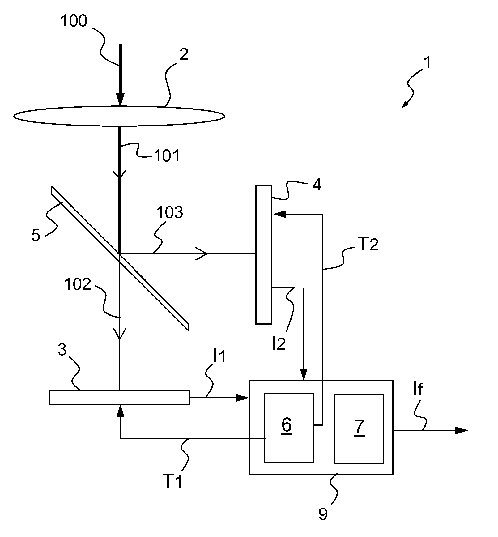 Acquisition system for images having a high dynamic range