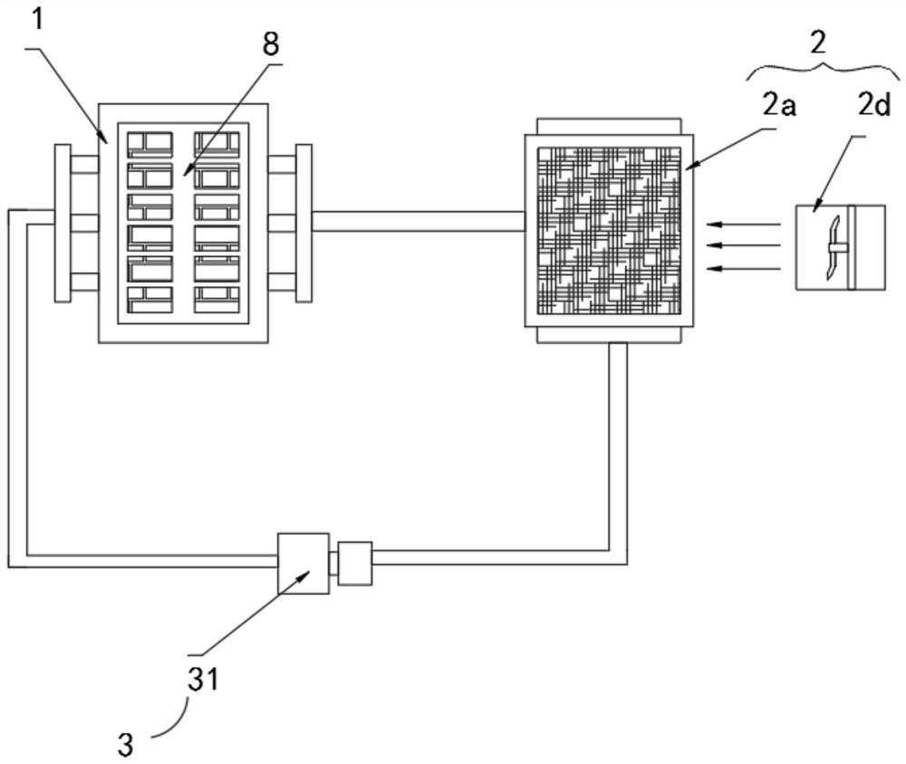 Battery heat dissipation device special for new energy vehicle