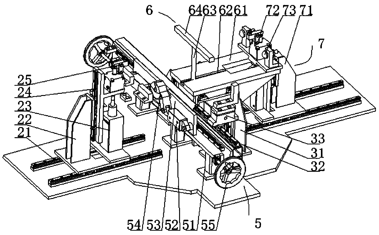 Clamping tool for crane boom head and boom tail machining