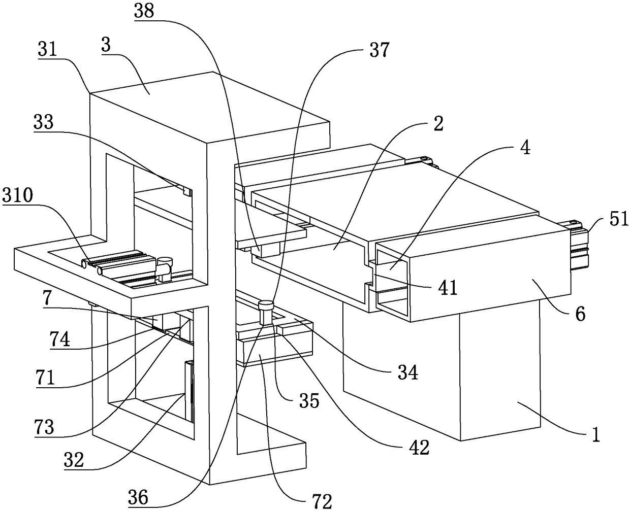 Quick feeding device for milling machine