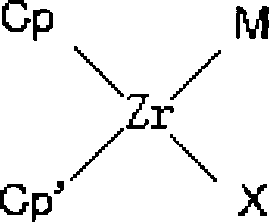 Boroxol cyclopentadienyl zirconium metal catalyzer and preparation method and application thereof