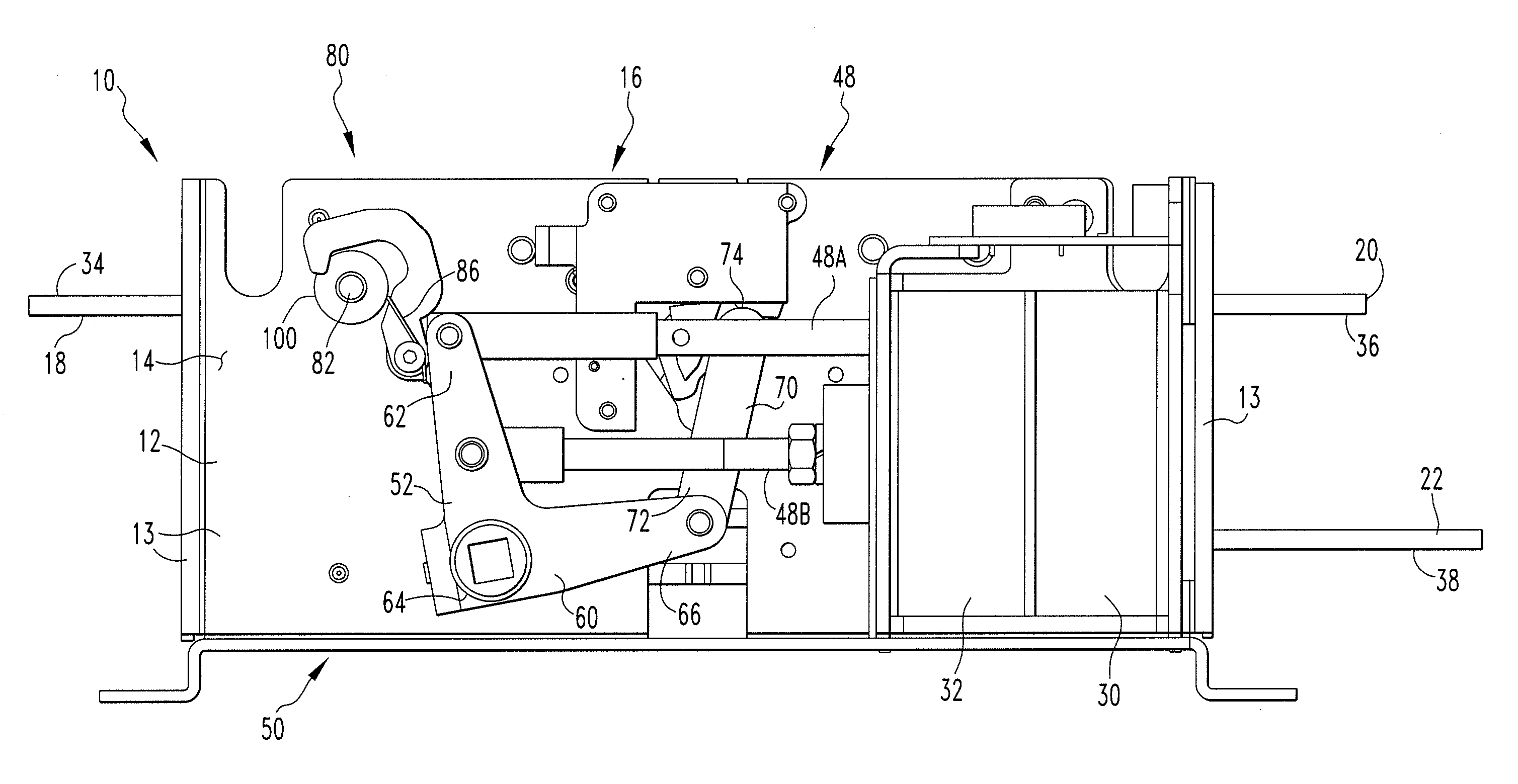 Inertial catch for an automatic transfer switch power contactor