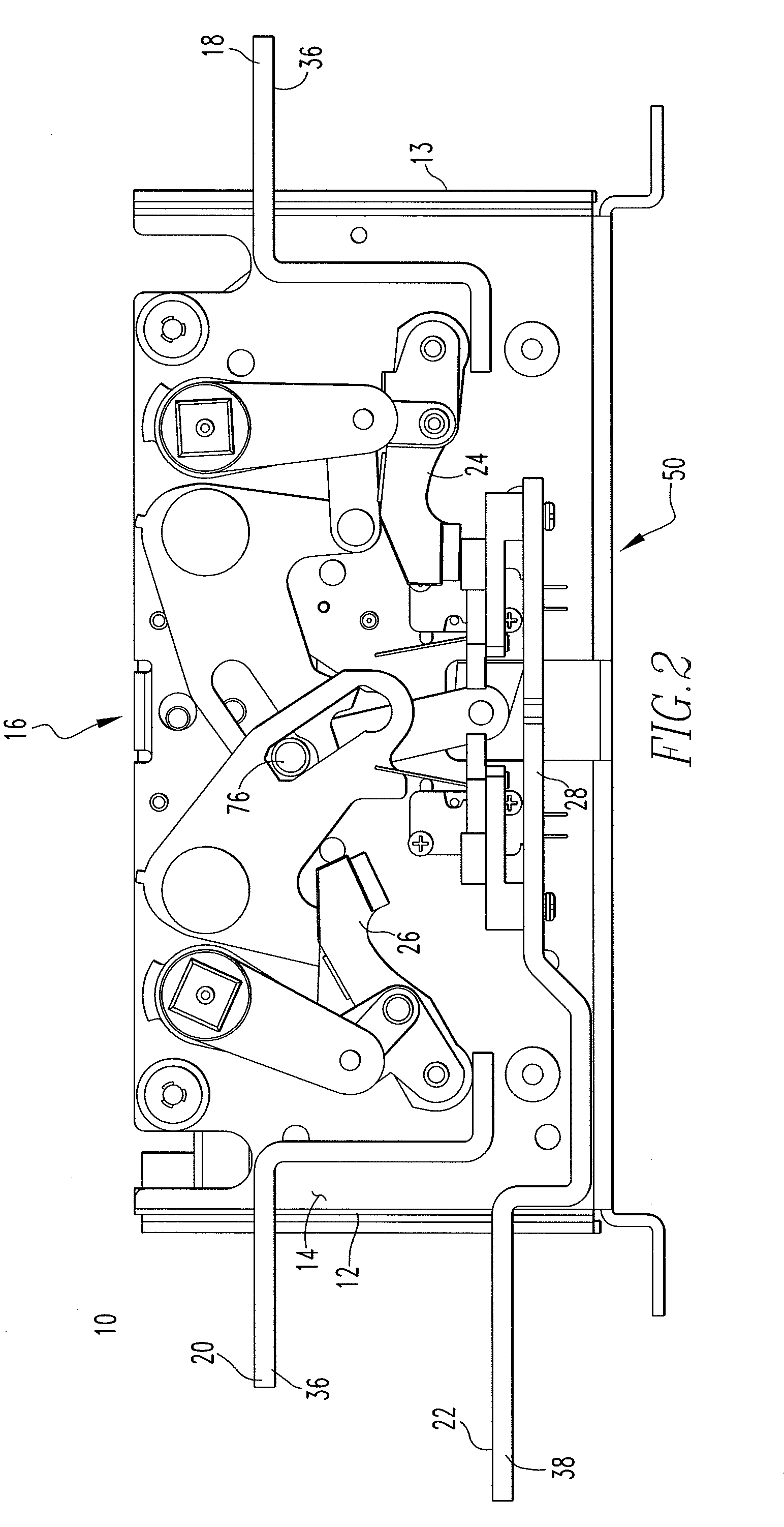 Inertial catch for an automatic transfer switch power contactor