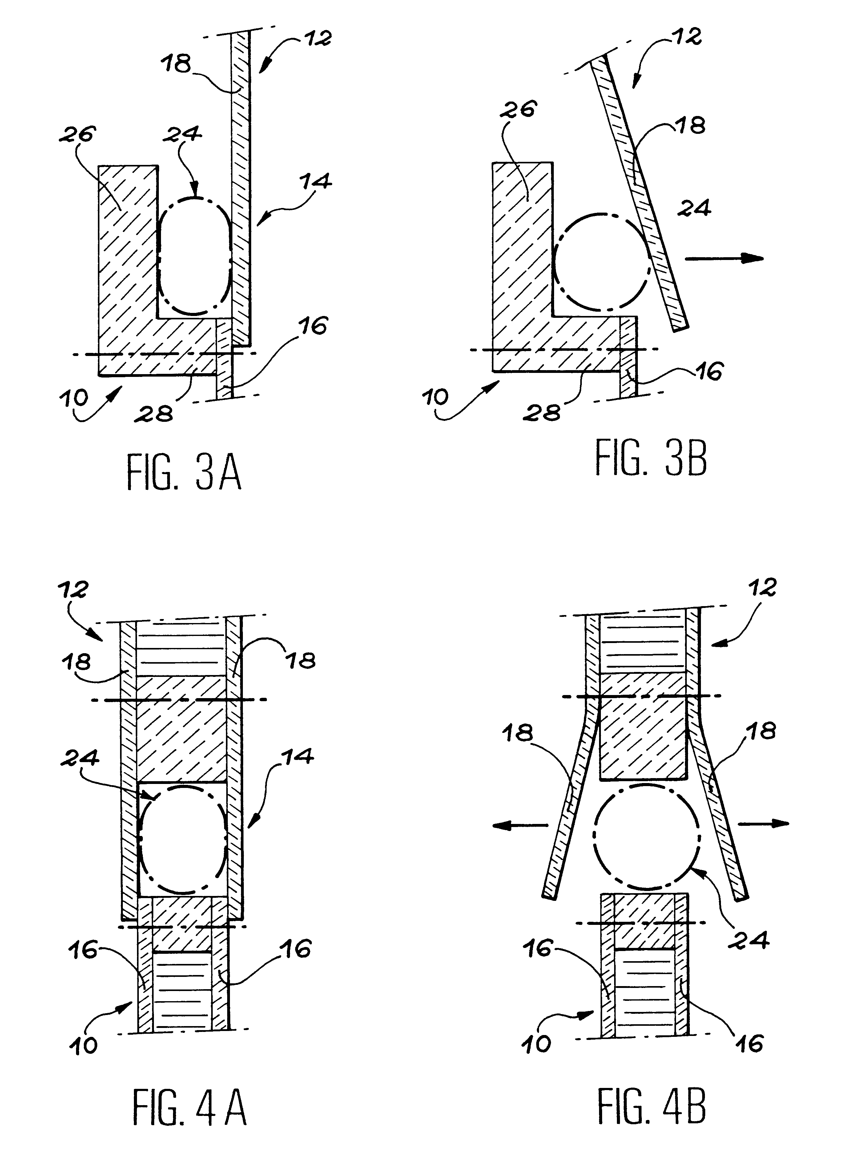 Provisional linking and pyrotechnic separation device for two nonmetallic assemblies
