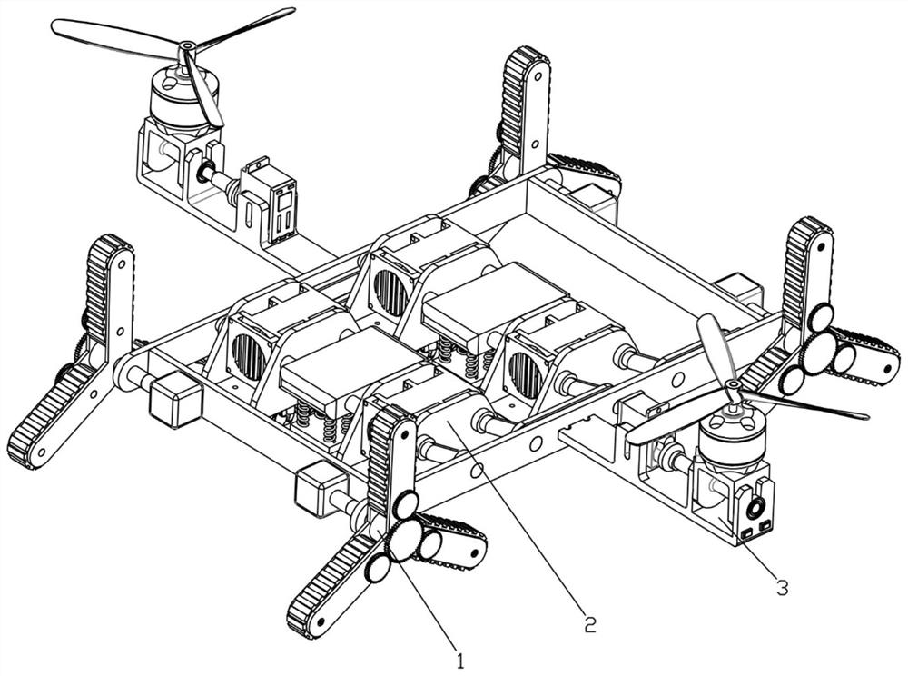 Obstacle crossing robot capable of adapting to complex environment