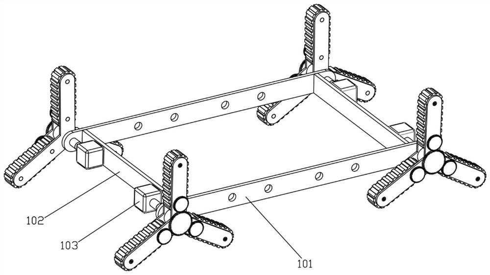 Obstacle crossing robot capable of adapting to complex environment