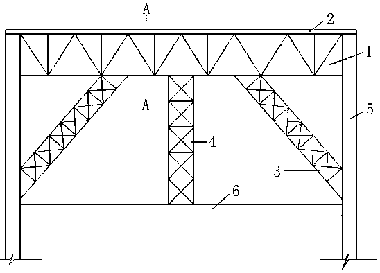 A roof steel truss sliding track and disassembly method