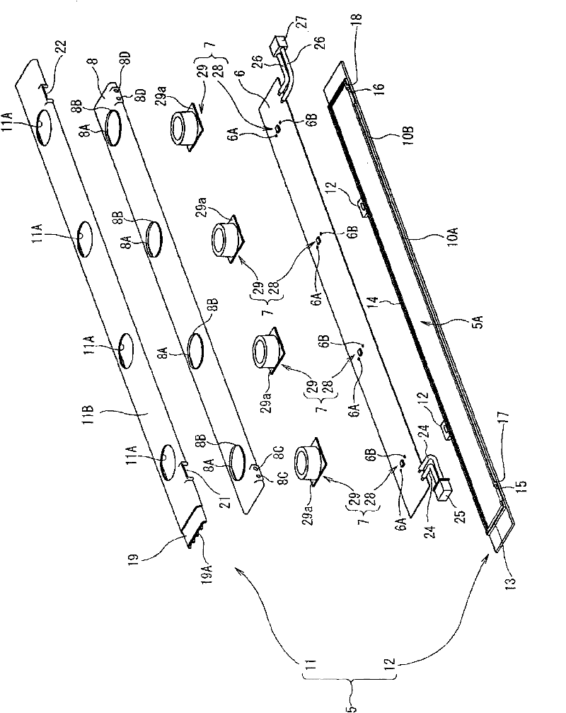 Light source module, surface area light-emitting unit, and surface area light-emitting device