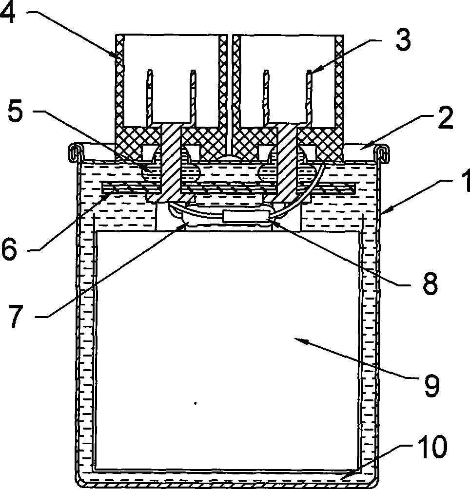 High-voltage capacitor having rectifying apparatus