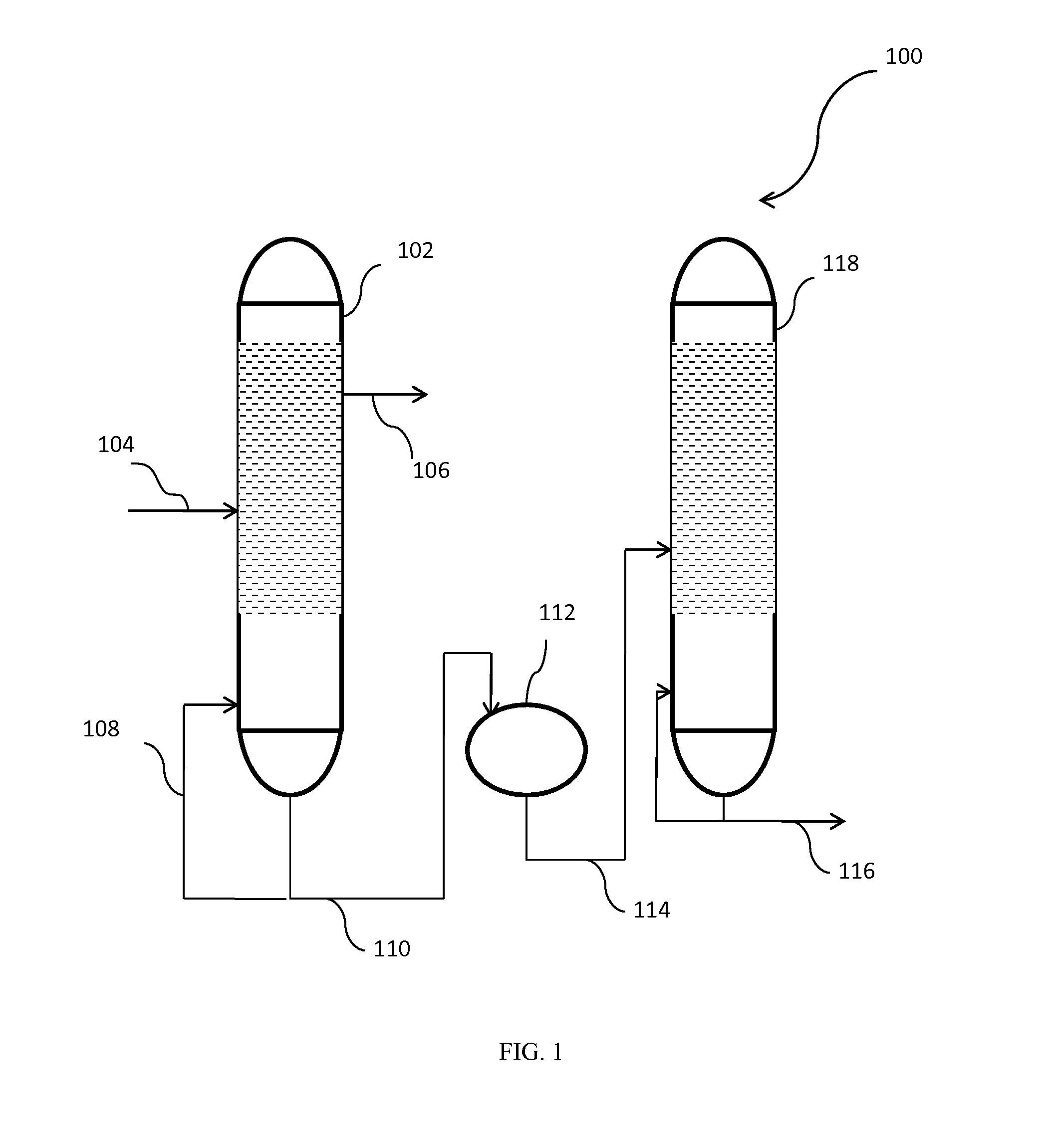 Process for separating chlorinated methanes