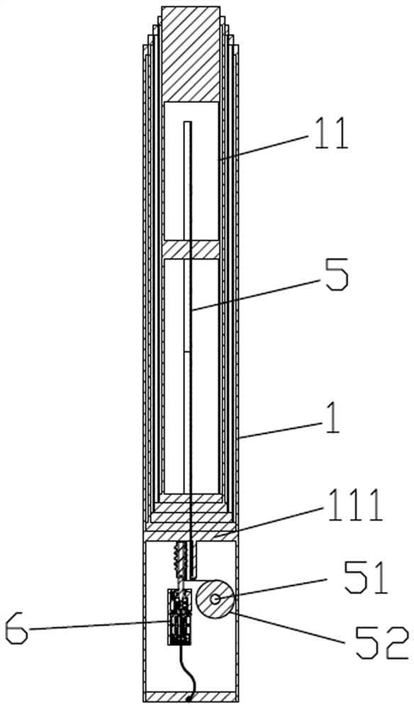 Thin steel strip telescopic structure and selfie stick with thin steel strip telescopic structure