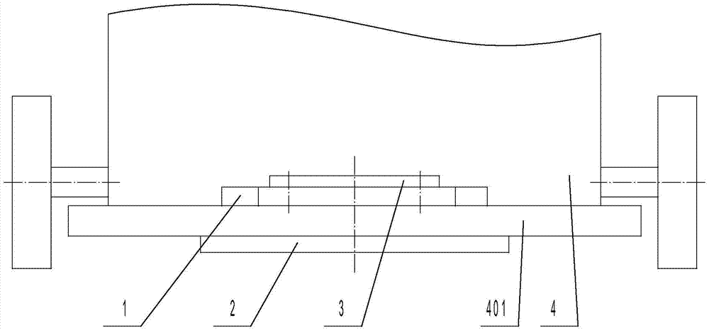 Front positioning device for storage type robot for competition