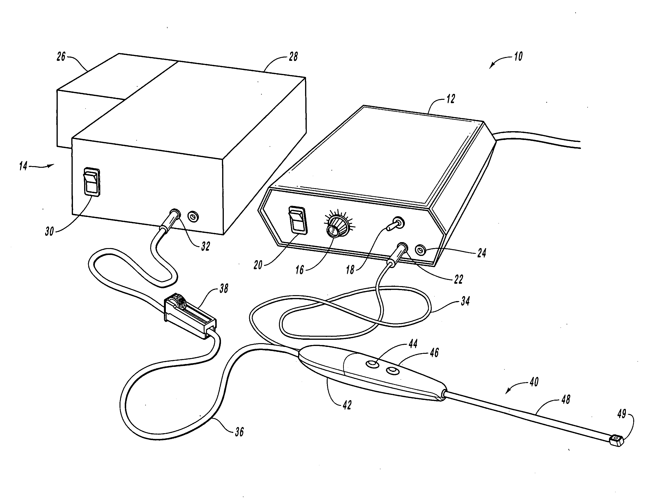 Electrosurgical instrument with an ablation mode and a coagulation mode