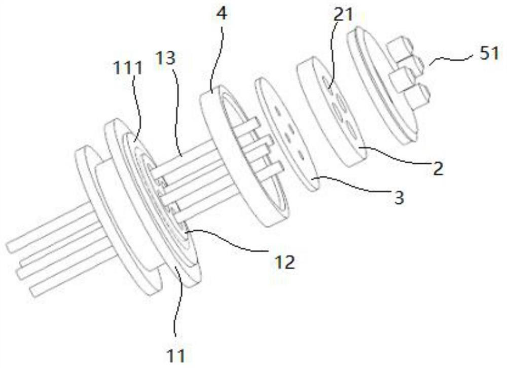 Feedthrough assembly for implantable medical equipment and manufacturing method of feedthrough assembly