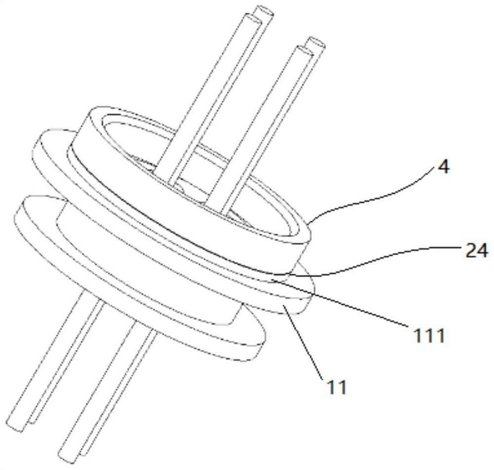 Feedthrough assembly for implantable medical equipment and manufacturing method of feedthrough assembly