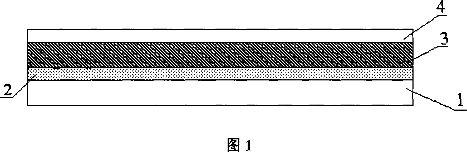 Photosensitive film used for holographic recording and manufacturing method