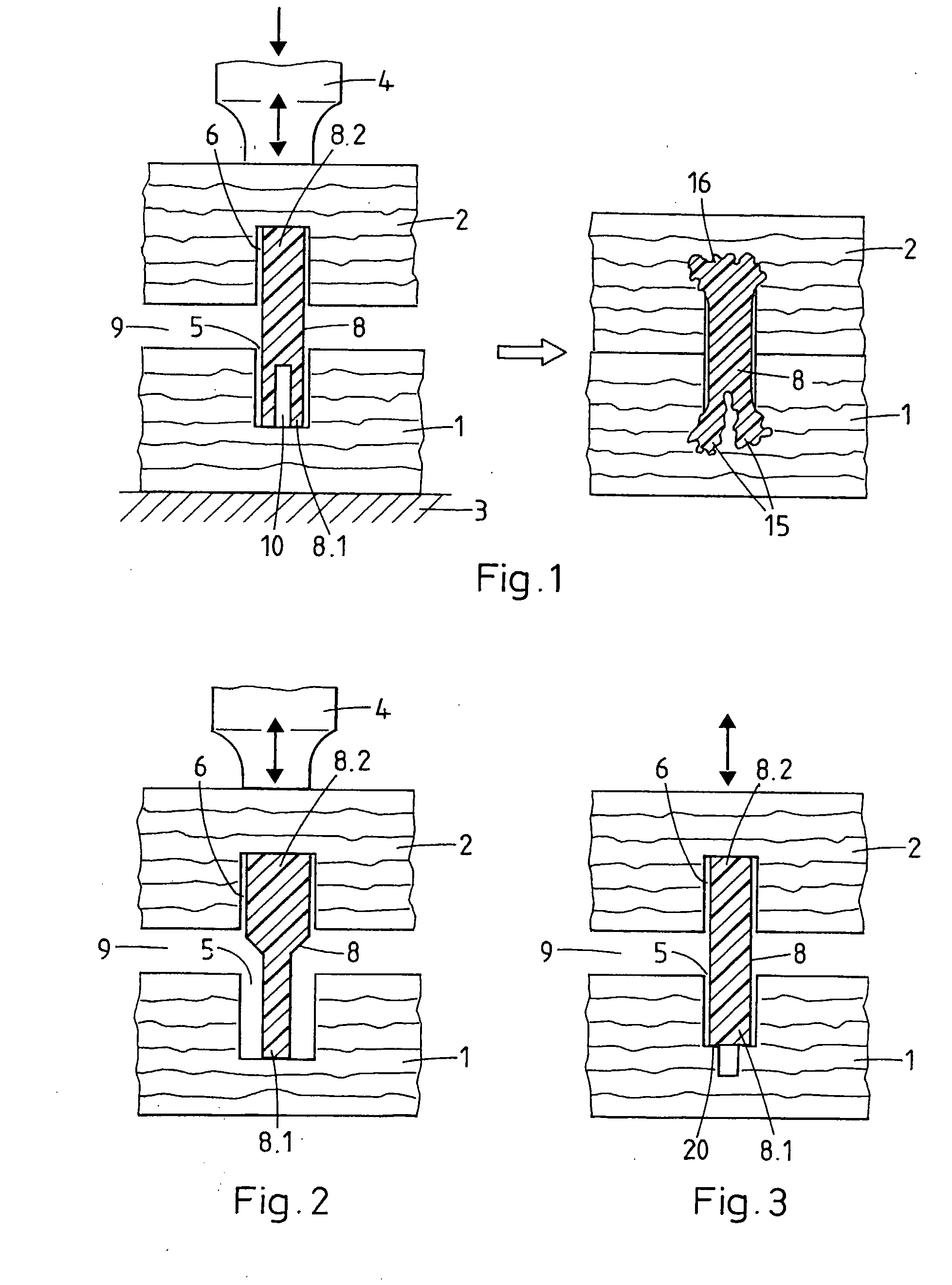 Method for Joining Two Objects and Corresponding Joining Element