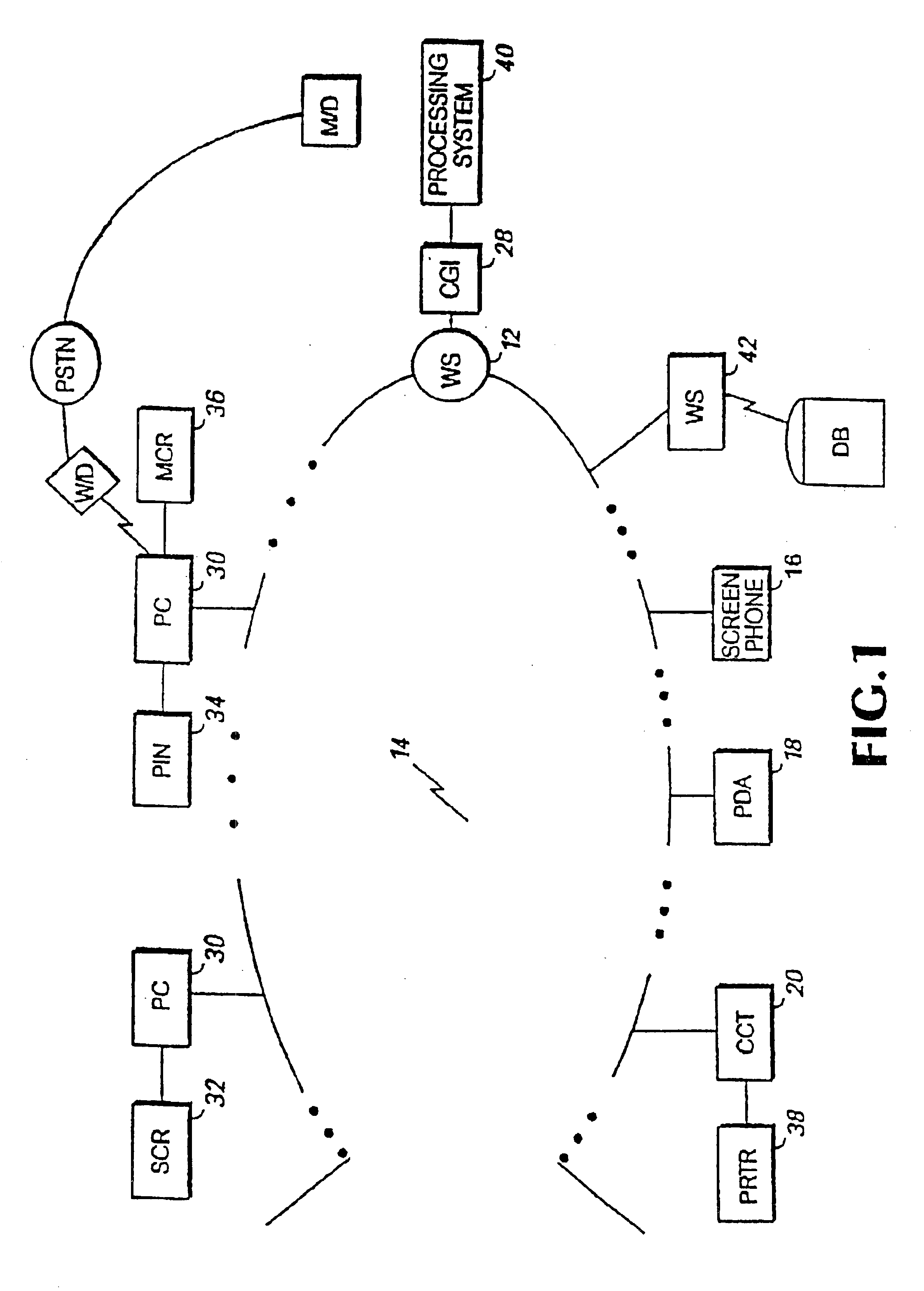 System and method for enabling transactions between a web server and an automated teller machine over the internet