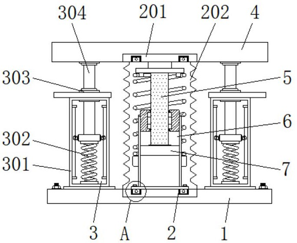 Automatic abnormal-sound-free wear-resistant shock absorber for dust-proof device