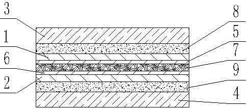 Composite heat insulation dimming glass and preparation method thereof
