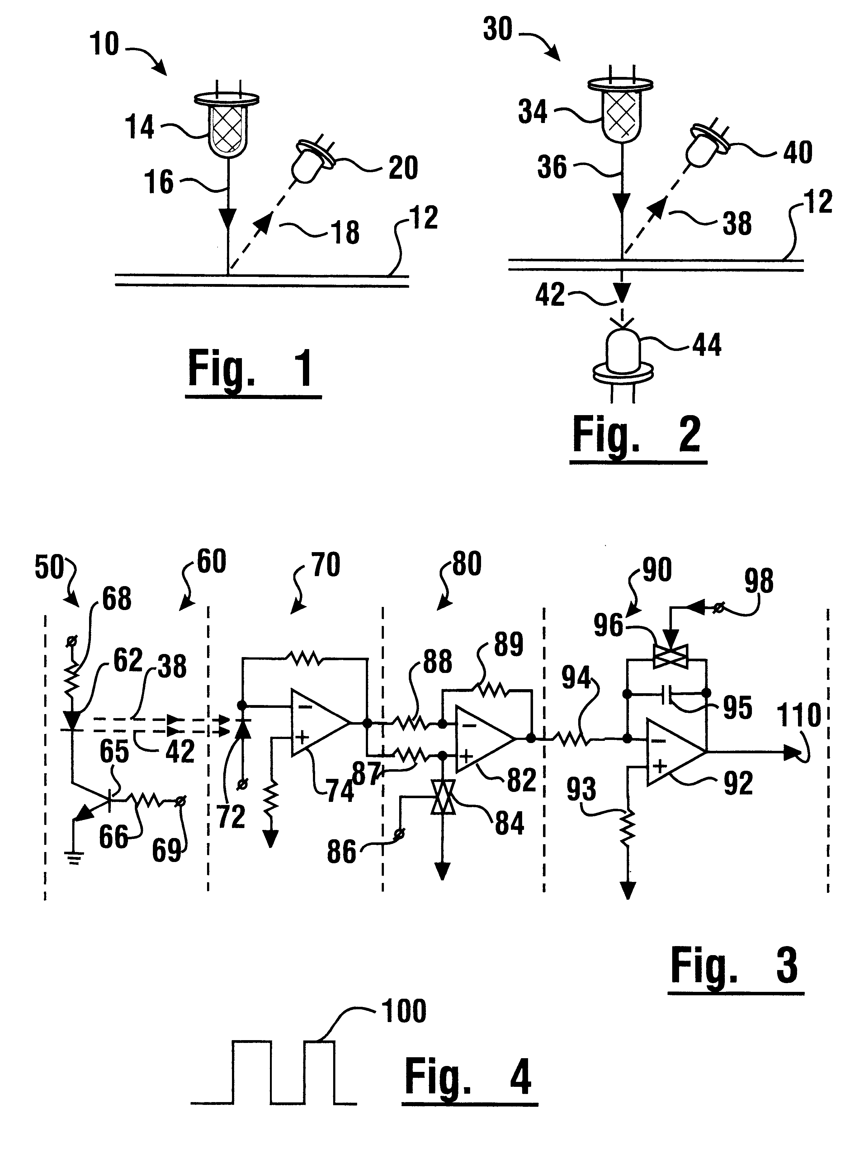 Double sheet detector method for automated transaction machine