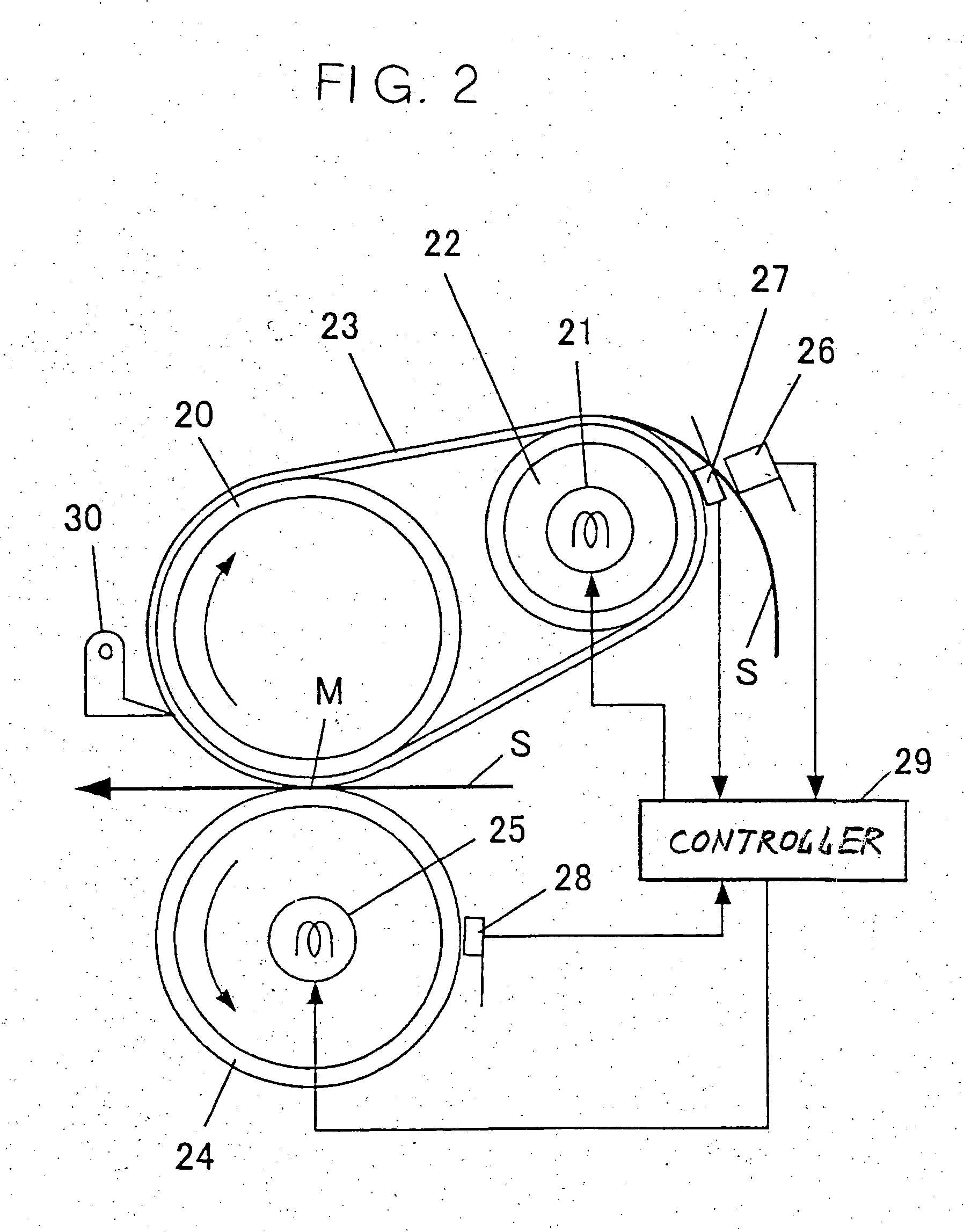 Belt type fixing device for use in an image forming apparatus