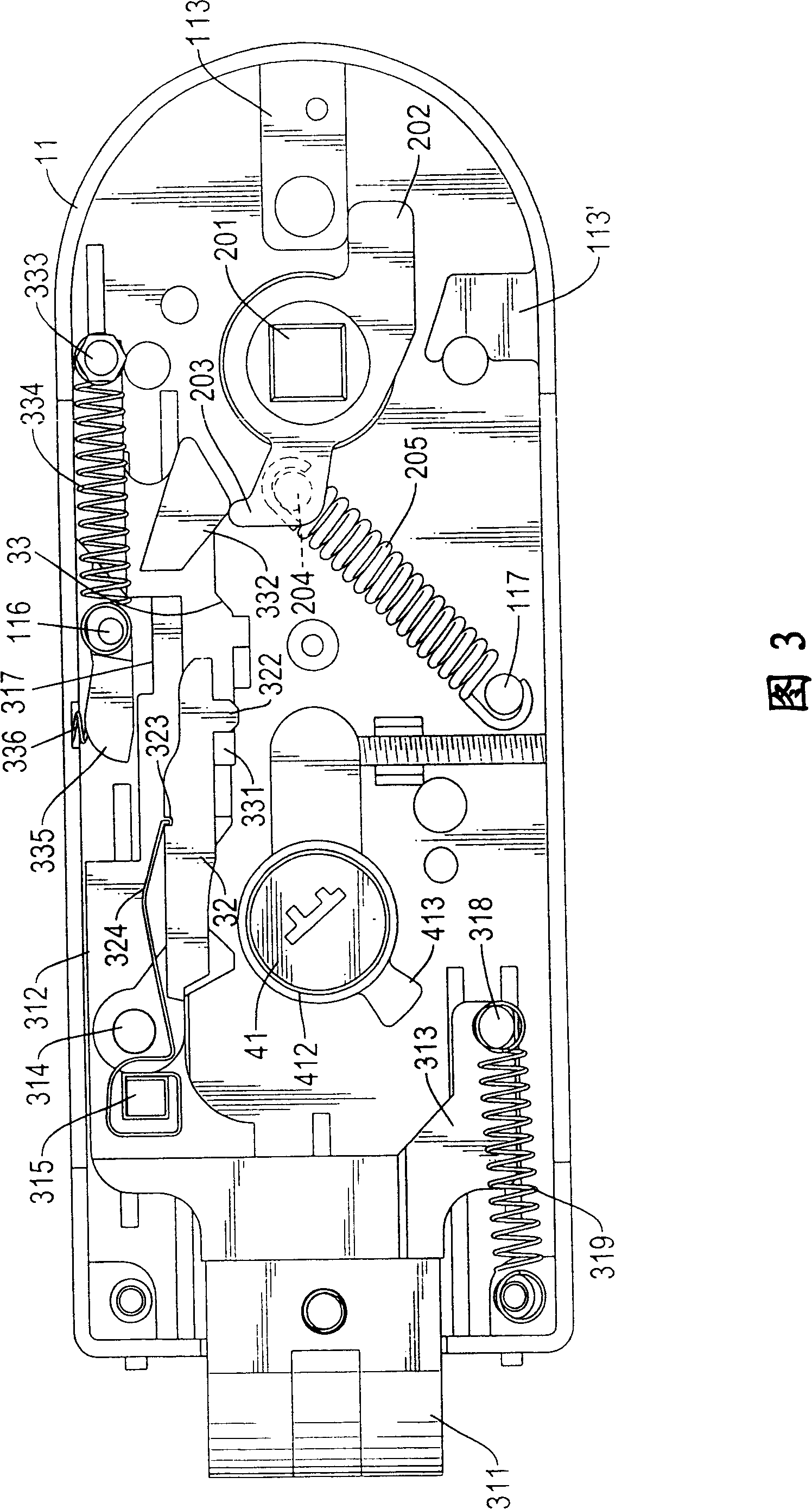 Locking device for non-frame glass door