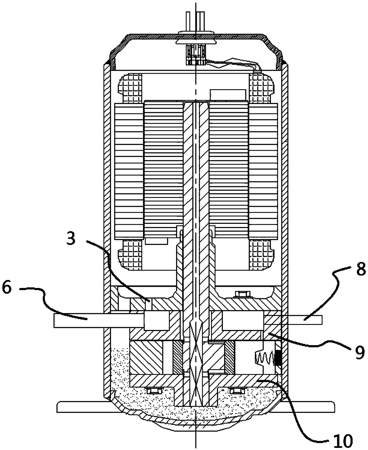 Compressor and air conditioner provided with compressor