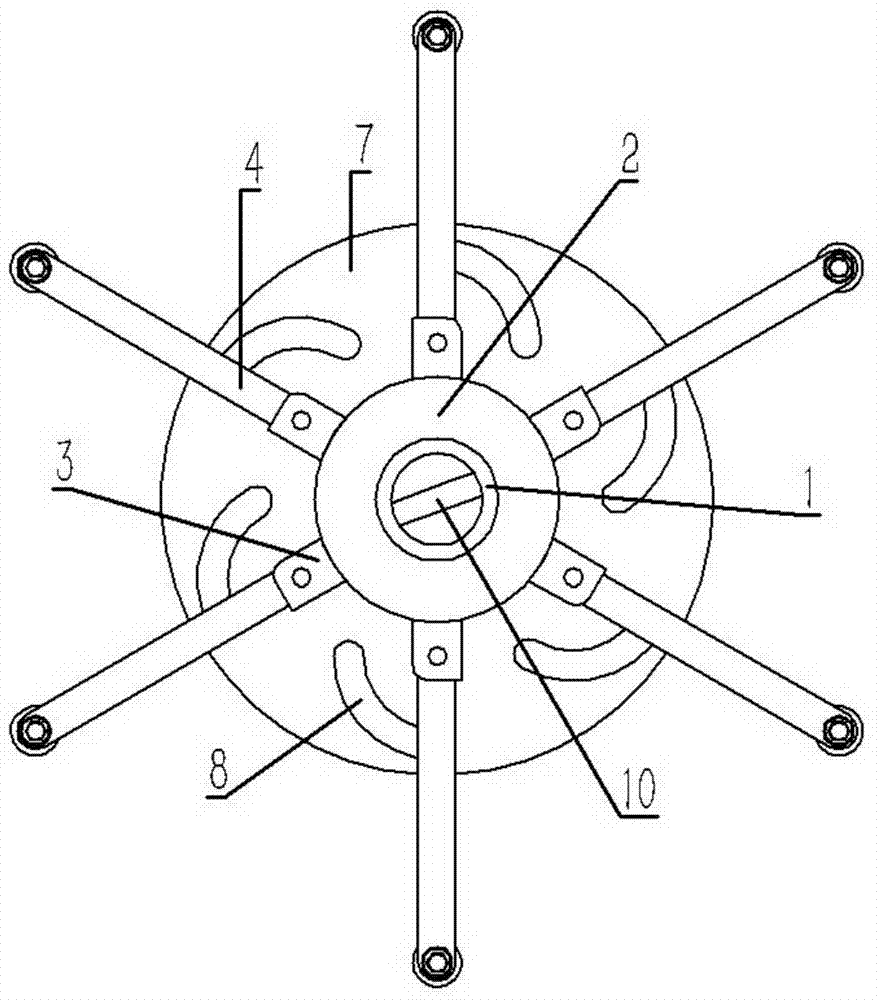 Open-close type reel for hank reeling machine