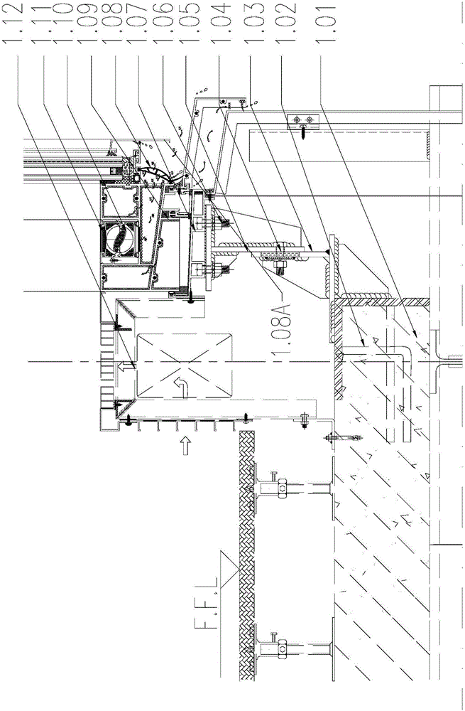 Broken Bridge Thermal Insulation Natural Ventilation Independent Unit Curtain Wall System