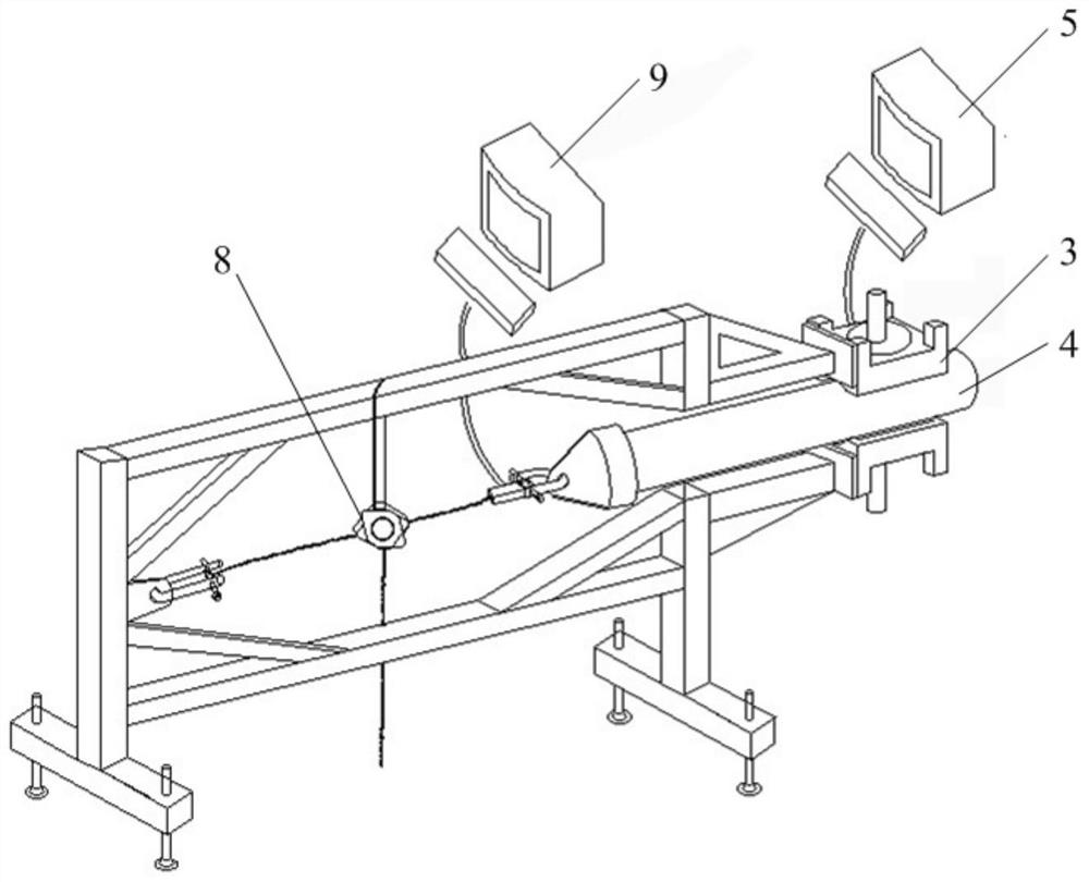 Device for testing the friction coefficient of outer surface of umbilical cable