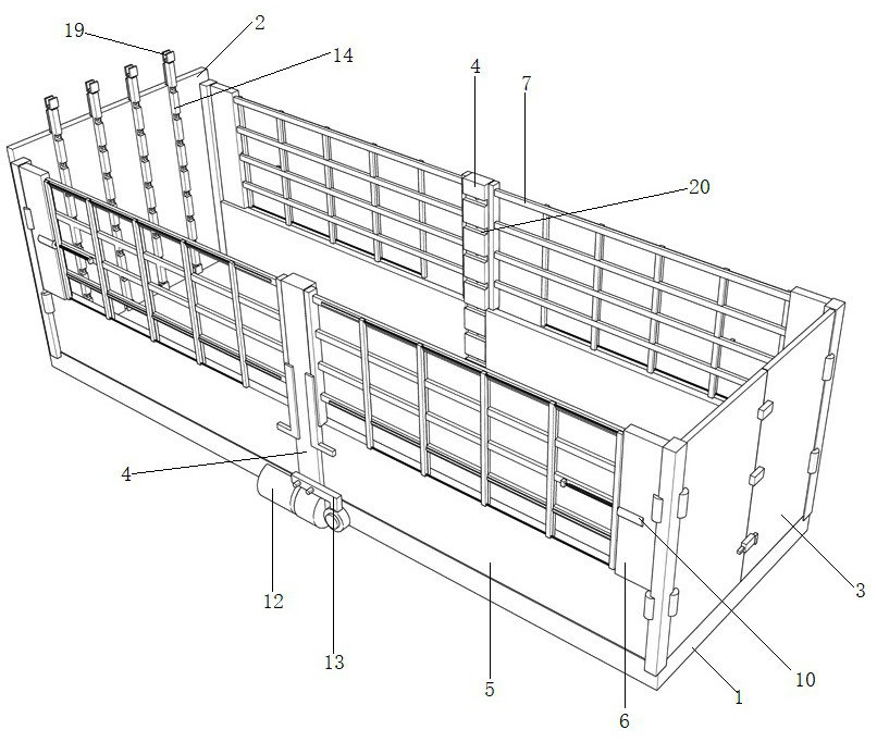 An intelligent warehouse grid semi-trailer