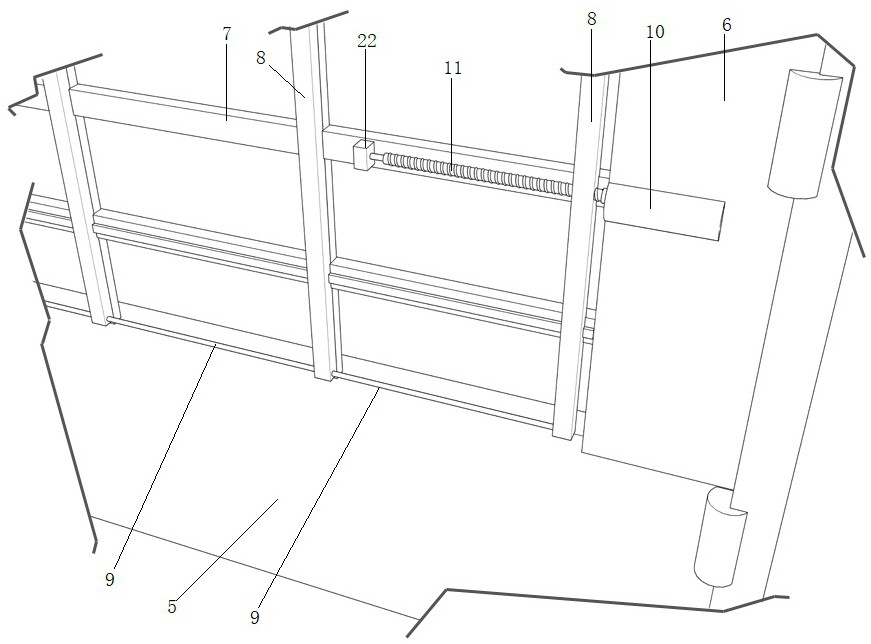 An intelligent warehouse grid semi-trailer