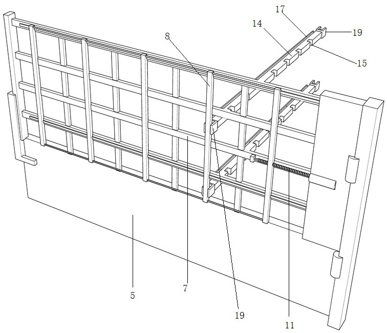 An intelligent warehouse grid semi-trailer