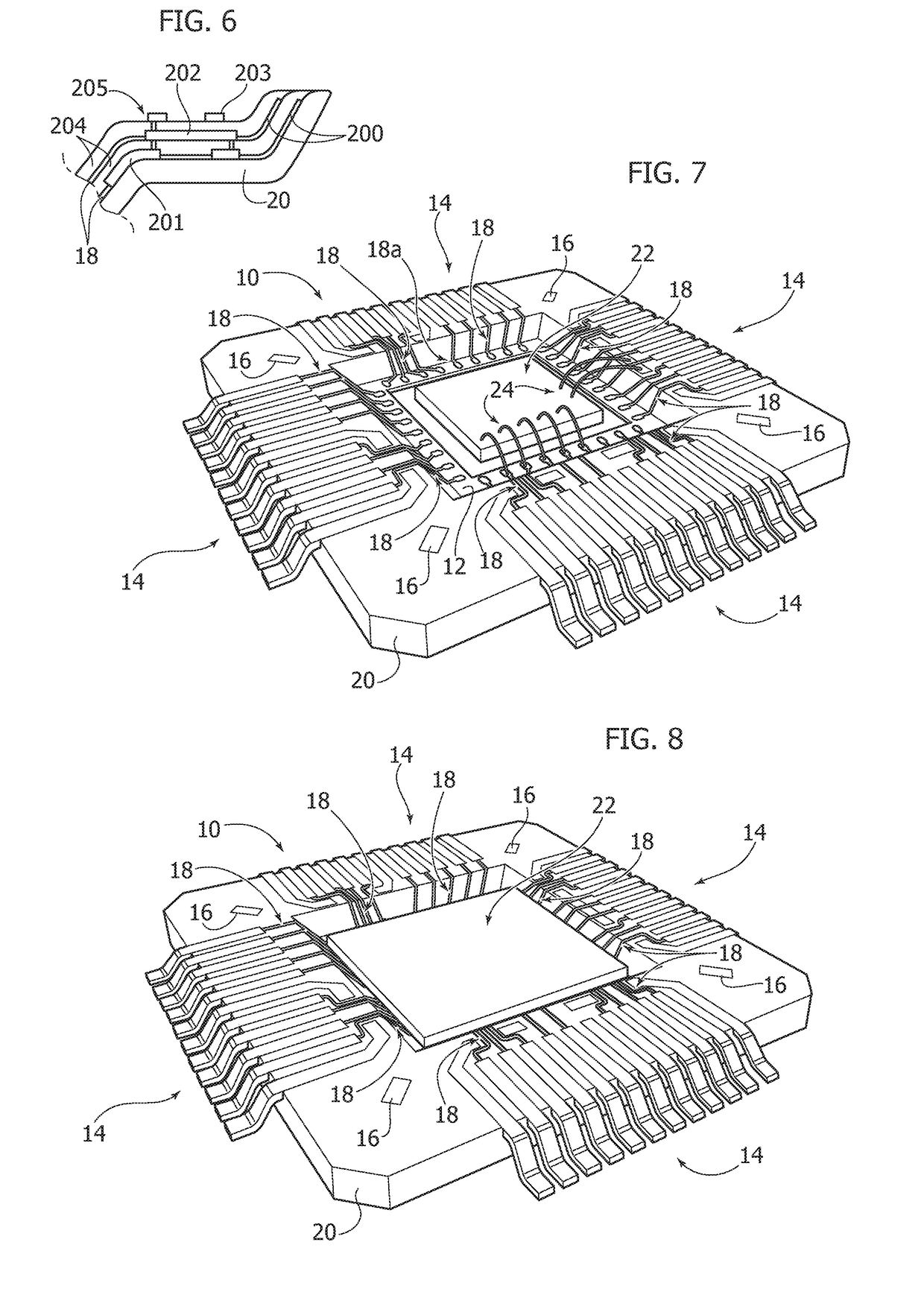 Method of manufacturing semiconductor devices and corresponding product