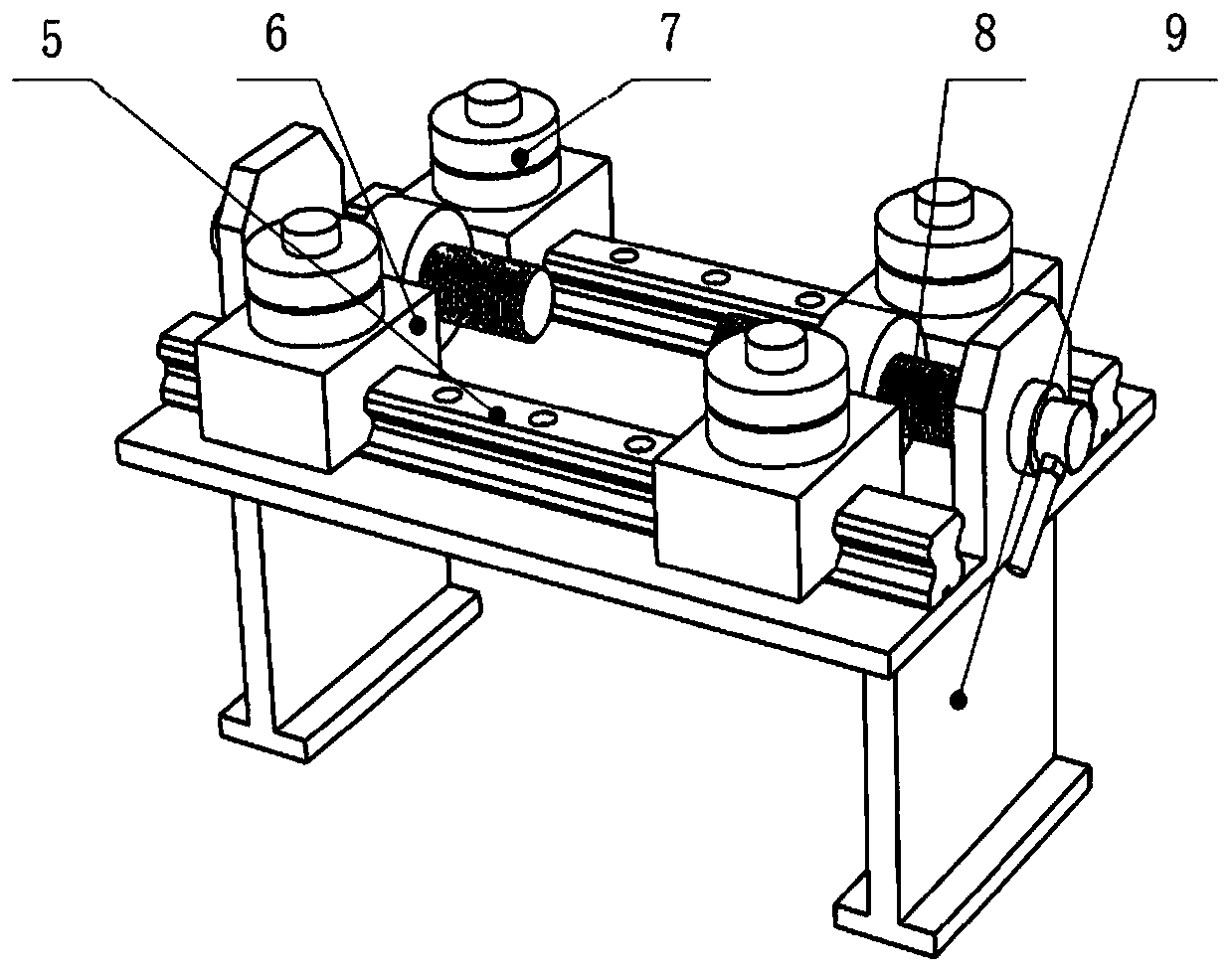 Board online follow-up fixed-distance punching device