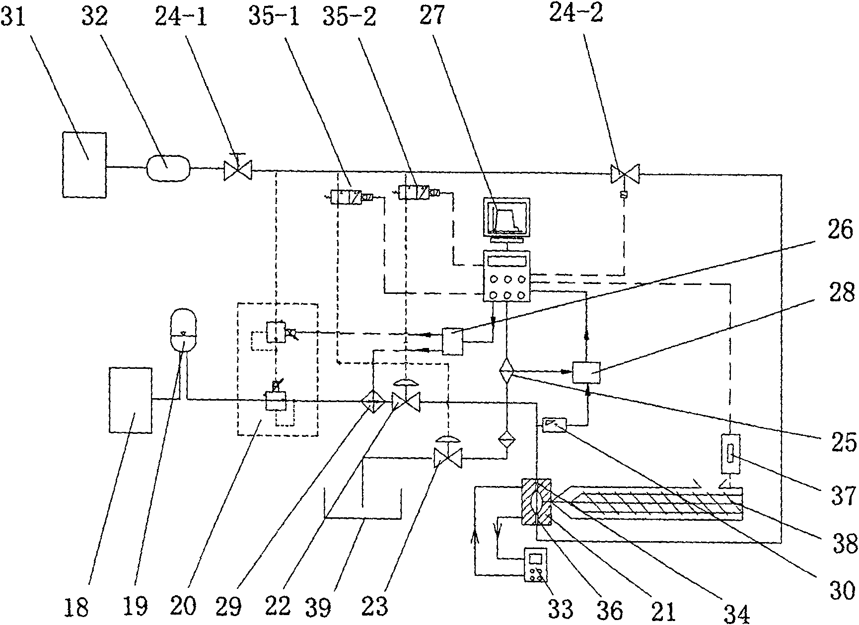 Water aided injection forming device