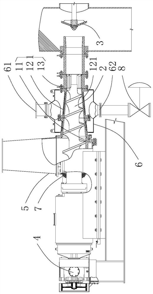 Spiral compression device for straw